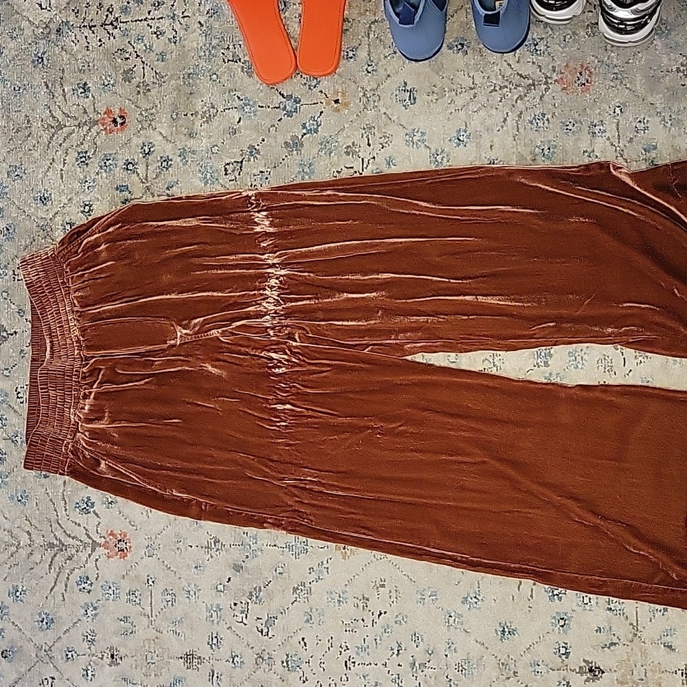 Madewell velour pants NWT